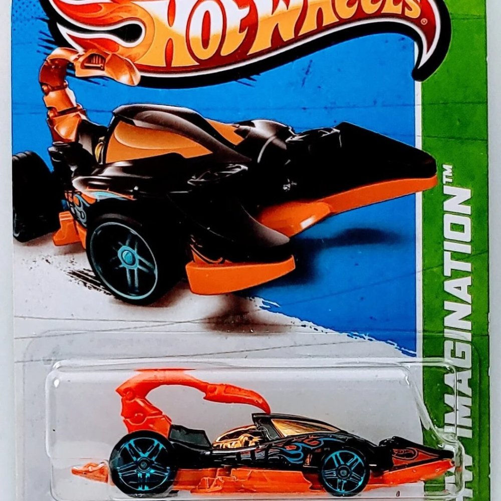 2009 Hot Wheels Orange Scorpedo Mattel